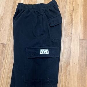 Pro Club Men's Black Cargo Shorts